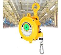 1 bilanciatore a molla regolabile con cavo da 1,5 m e gancio - Portautensili retrattile for uso industriale e in officina, colore giallo(22-30kg)