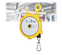 1 bilanciatore a molla retrattile - Bilanciatore for utensili con gancio e fune metallica for una maggiore efficienza di lavoro/affaticamento ridotto(1-3kg)