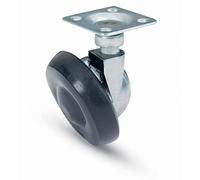 1 BL RUOTA SEMISFERICA PIASTRA 40 MM CROMO 2 PZ