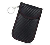 1 blocco del segnale portatile, custodia Faraday, protezione RFID, chiave auto, antifurto, controllo remoto, veicolo nero