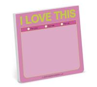 1 blocco note adesive Knock Knock I Love This 7,6 x 7,6 cm, 100 fogli ciascuno