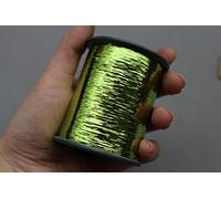 1 bobina 8000 m 12 colori olografico Tinsel Flashabou piatto Mylar Tinsel Sparkle Flash Fly Tying Materiali Larghezza 1/92 "(verde chiaro)