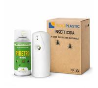 1 Bombola Insetticida Antizanzare 250 ml a Base di Piretro + Diffusore Automatico - Protezione contro Zanzare, Mosche, Insetti Striscianti e Utilizzabile come Anti Formiche - per Casa e Ambienti