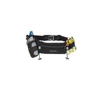 1 borraccia da 350 ml e cintura di idratazione con supporto per gel, nero Fitletic Nero L/XL