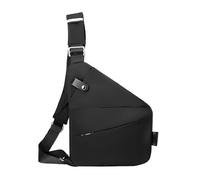 1 borsa a tracolla antifurto, per uomini e donne, borsa a tracolla da viaggio, borsa a tracolla regolabile, borsa a tracolla, borsa a tracolla singola (nero), Nero