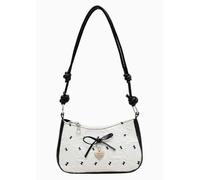 1 Borsa A Tracolla Con Fiocco, 1 Ciondolo Con Nastro Ad Arco, Tracolla Regolabile, Borsa A Tracolla Carina 2K, Alla Moda E Versatile.