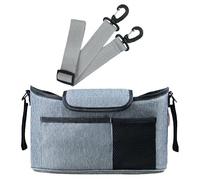 1 borsa da appendere grigia, 1 tracolla tascabile, borsa per passeggino, accessori per passeggino