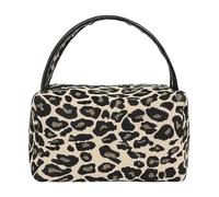 1 borsa da cultura da donna, con stampa leopardata, ideale per donne e ragazze, Nero , Contemporaneo