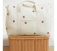 1 Borsa da viaggio con ricamo, di grande capacità, portatile, per facile conservazione, borsa a tracolla per mamme, Boston Tagli UnicaFrutta & verduraPoliestere