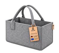 1 borsa in feltro, come borsa della spesa, per la legna da ardere e come portariviste (grigio, 1)