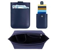 1 Borsa In Feltro E 1 Porta Carte, Borsa Portaoggetti Grande, Borsa Portaoggetti, Borsa Fodera Borsa, Borsa Portaoggetti Multifunzionale, Porta Carte In Pelle Pu