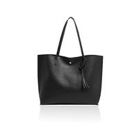 1 Borsa Nera, Borsa A Tracolla Di Grande Capacità, Borsa Tote Impermeabile, Adatta Per Il Pendolarismo E Lo Shopping.