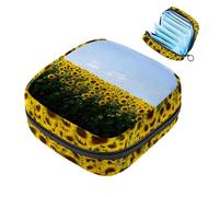 1 borsa per assorbenti igienici, grande, riutilizzabile, per il primo periodo, per ragazze, donne, donne, 17 x 17 x 12 cm, stile antico retrò con mappa del mondo e bussola nautica, Multicolore 04,