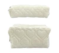 1 Borsa Per Cosmetici In Velluto, 1 Borsa Piccola In Velluto, Borsa Per Cosmetici Da Viaggio, Borsa Portatile Con Cerniera, Borsa Di Grande Capacità, Borsa Multiuso