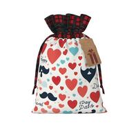1 borsa per la festa del papà, con scritta "Love Dad", 11,9 x 17,5 cm, borsa robusta per regali e oggetti essenziali per l'uso quotidiano