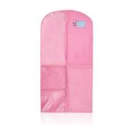 1 borsa pieghevole per abbigliamento, abbigliamento da danza, borsa multifunzione per vestiti, borsa da appendere, borsa pieghevole (rosa)