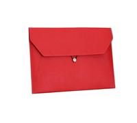 1 borsa portadocumenti in pelle for organizer for documenti A4, borsa portadocumenti for contratti aziendali, fatture(Red)