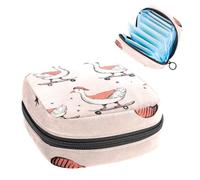 1 borsa portaoggetti per assorbenti igienici, grande, riutilizzabile, per il primo periodo, per ragazze, donne, donne, 17 x 17 x 12 cm, motivo: pattino d'oca
