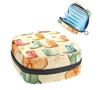 1 borsa portaoggetti per assorbenti igienici, grande, riutilizzabile, per il primo periodo, per ragazze e donne, 17 x 17 x 12 cm, motivo: stivali da cowboy nel deserto