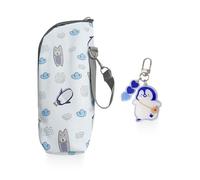 1 Borsa Termica Portatile Per Bottiglia, 1 Ciondolo A Forma Di Pinguino, Borsa Termica Impermeabile, Custodia Per Bottiglia, Copertura Protettiva Per Bottiglia