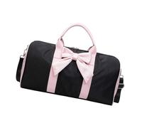 1. Borsone da palestra in acqua da donna, con tracolla, per yoga, fine settimana, regali, weekend, weekend, weekend, week-end, borsa da viaggio, Nero , Bellezza di massa