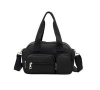 1. Borsone da viaggio leggero da donna, impermeabile, per la palestra, per la notte, per lo sport e come regalo, Nero , Bellezza di massa