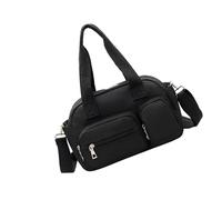 1. Borsone da viaggio leggero da donna, impermeabile, per la palestra, per la notte, per lo sport e come regalo, per sport e palestra, Nero , Bellezza di massa