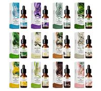 1 Bottiglia 10ml Oli essenziali, adatti per diffusore di aromi, include profumi di oceano, violetta, abete, tè verde, rosmarino, gardenia, vaniglia, tè bianco, bergamotto, citronella, caffè, pesca bia