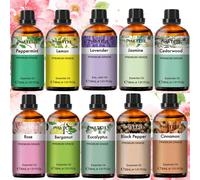1 Bottiglia 30ml/1.01 Fl Oz Oli Essenziali Premium, Adatti per Diffusore di Aromaterapia, Umidificatore, Fai da Te Fragranze, Sapone e Produzione di Candele - Lavanda, Gelsomino, Eucalipto, Vaniglia, 