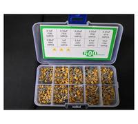 1 Box 500pc Monolithic Capacitor Kit 10 Value 104 105 106 154 223 334 474 684 225 475/10 4.7 2.2 0.68 0.47 0.33 0.22 0.15 0.1 UF ZDVHOMCB
