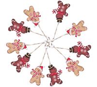 1 Box of Christmas Gingerbread Man Ornament Tree Christmas Hanging Ciondolo per