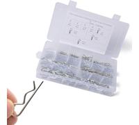 1 Box R Forma Lockpin Cotter Pin Set Di Costruzione In Acciaio A Carbonio Per Alta Resistenza, Resistenza Alla Corrosione, Perfetta Applicazioni Automobilistiche, Macchinari E Fissaggio Pesante