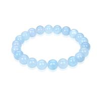 1 braccialetto elastico naturale con pietre preziose da 8 mm, perline da 17,8 cm a 21,6 cm, cristallo curativo, energia, quarzo, chakra, gioielli per donne e uomini, regalo di compleanno