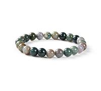 1 braccialetto elastico naturale con pietre preziose da 8 mm, perline da 17,8 cm a 21,6 cm, cristallo curativo, energia, quarzo chakra, gioiello per donne e uomini, regalo di compleanno (oz6, a106)