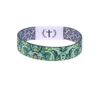 1 braccialetto indossabile con versi biblici con NFC braccialetto elastico impermeabile sensore intelligente braccialetti religiosi gioielli regali per donne uomini, 2.36*0.59in