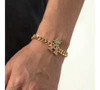 1 Braccialetto Semplice E Alla Moda A Forma Di Cuore Con Pendente A 26 Lettere, Design Vintage E Personalizzato L,M,S,H,A,T,O,X,B,C,D,E,F,G,I,J,K,N,P,Q,R,U,V,W,Y,ZLega di zinco