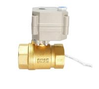 1" Brass Motor Operated Valve BSP/NPT Metal Gears, DC12V / DC24V 2/3/5/7 Wires DN25 Electric Motorized Ball Valve(NPT THREAD_DC5V_CR501)