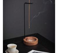 1 Bruciatore per incenso invertito, bruciatore per incenso creativo a linee, portaincenso, bruciatore per incenso di legno di sandalo e agar per aromaterapia, ornamenti Zen per incenso per soggiorno,