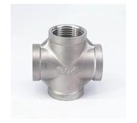 1" BSP Female 304 Stainless Steel Cross 4 Way Connector Pipe Fitting water oil air
