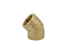 1 "BSPP Euqal Femmina Ottone 45 Gradi Raccordo Raccordo Tubo Raccordo Raccordo Accoppiatore Acqua Gas Olio
