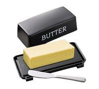 1 burriera con coperchio per piano di lavoro, burro Kyraton con coltello multiuso in acciaio inox, lavabile in lavastoviglie, regalo da cucina per moglie, madre