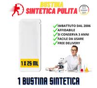 1 BUSTINA SINTETICA PULITA DA 25ml FACILE DA USARE - MADE IN GERMANY