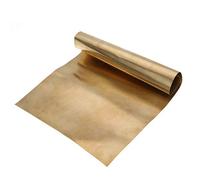 1 cale di piastra metallica in ottone, 0,2 mm di spessore, 0,2 mm x 200 mm x 300 mm.