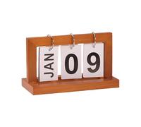 1 calendario moderno per scaffale d'ingresso, soggiorno e ufficio, accenti decorativi, decorazione per la casa, soggiorno, desktop, display moderno in legno nero