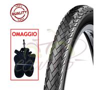 Deestone EBB24NES 1 COPERTONE Nero + 1 Camera d'Aria 24 X 1.75 (47-507) GRAZIELLA City Bike