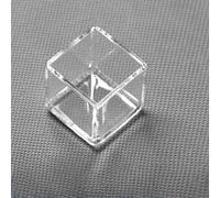 1 camera di reazione al quarzo rettangolare personalizzabile, cuvetta quadrata con resistenza alla temperatura di 1100-1450 °C(40x40x40mm)