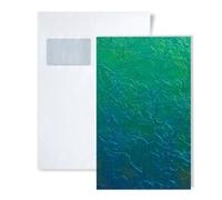 1 CAMPIONE di S-29085 WallFace CREPA Aqua STRUCTURE Collection | CAMPIONE di Pannello murale in circa DIN A5