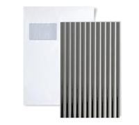 1 CAMPIONE di S-29202 WallFace WAVE 12 Silver STRUCTURE Collection | CAMPIONE di Pannello murale in circa DIN A5