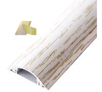 1 canale for cavi elettrici, protezione for cavi da pavimento, canalina autoadesiva in lega di alluminio for evitare inciampi, varie misure, multicolore, 1 m(White-NO.3-W-28mm(1-1/10in))