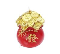 1 candela feng shui decorazione cinese soia decorazione decorazione per la casa torta topper festa decorazione decorazione spa decorazione decorazione cera di soia rosso